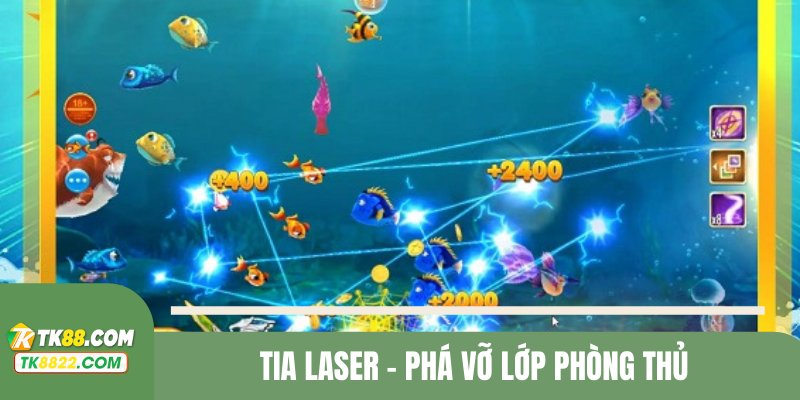 Giăng bẫy bằng tia laser, cá thần tài khó thoát