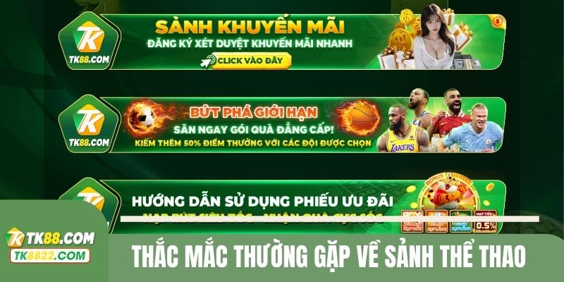 Thắc mắc thường gặp về sảnh thể thao